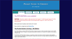 Desktop Screenshot of pocketguidetourology.com