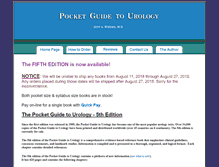 Tablet Screenshot of pocketguidetourology.com